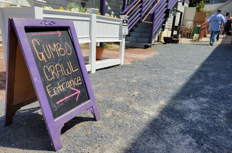 Many of the restaurants, like Café Azafran on Baltimore Avenue, had designated areas for participants.